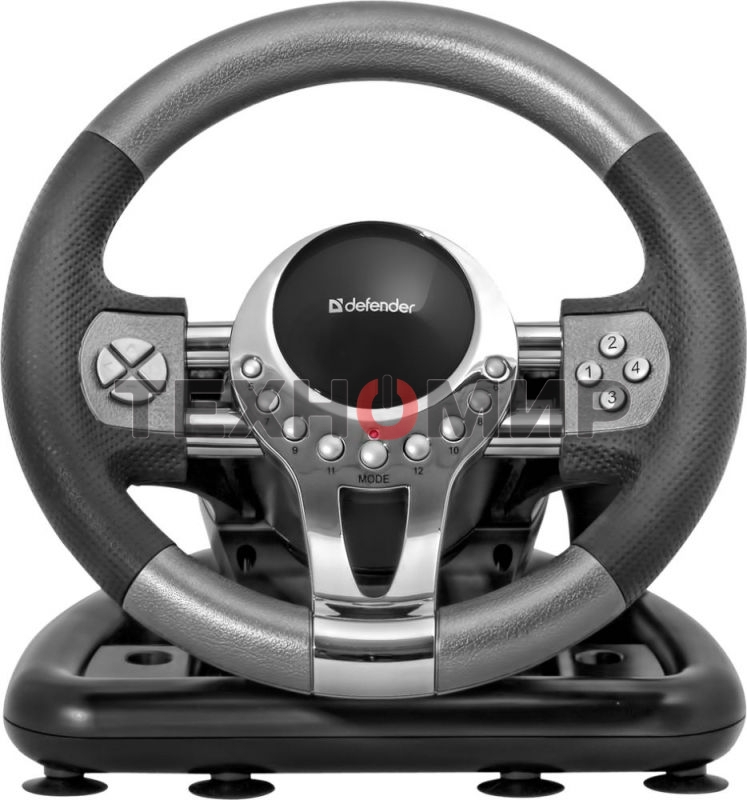 Игровой руль Defender FORSAGE 12 кн+2перекл.+1перекл. 8-ми позиц., USB