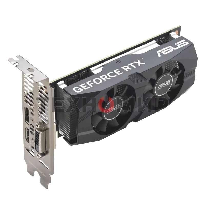 Видеокарта ASUS RTX 3050 6Gb RTX 3050-O6G-LP-BRK PCIE16 RTX 3050,DVI,HDMI,DP,6G,D6