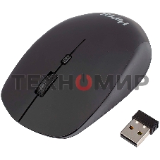 Мышь беспроводная HIPER HOMW-091 черный, 1600 dpi, радиоканал, USB, кнопки - 4