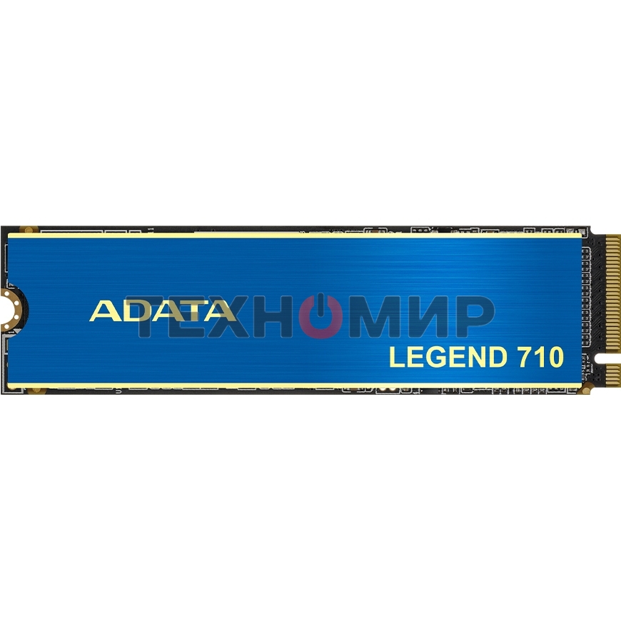 Накопитель SSD ADATA LEGEND 710, 1Tb, PCIe 3.0 x4, M.2 2280, NVMe, R/W 2400/1800, с радиатором