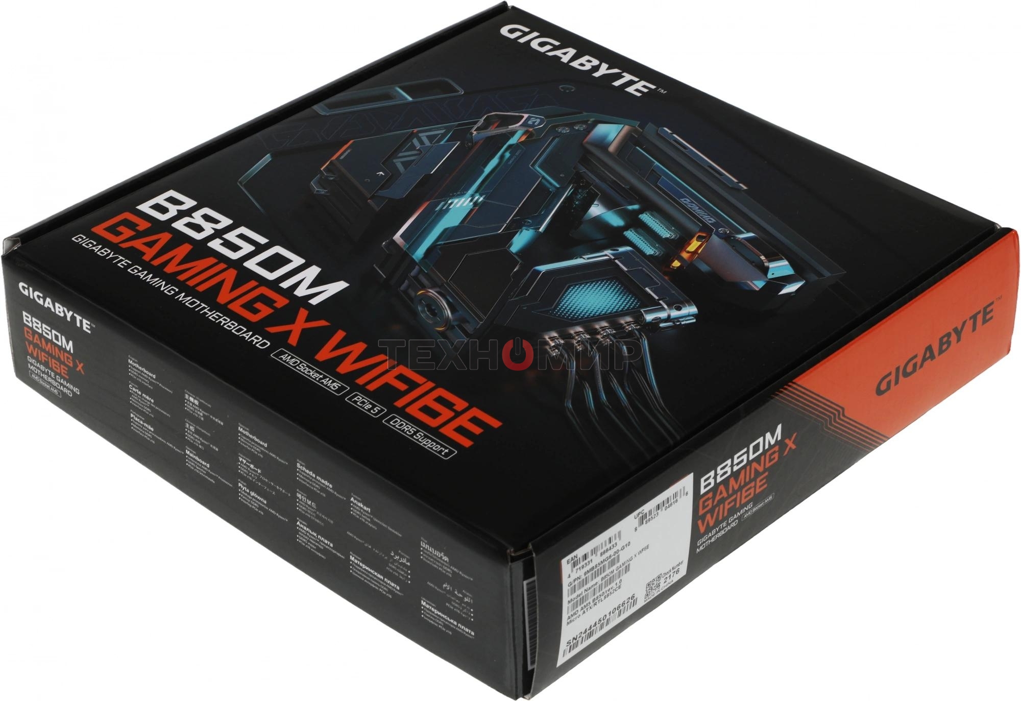 Материнская плата Gigabyte B850M GAMING X WIFI6E/WF6E, Socket AM5, AMD B850, 4xDDR5, 4xSATA, 2xM.2, 1xPCI-E 5.0 x16, 1xPCI-E 3.0 x4, 1xHDMI, 2xDP, 1x 2.5Gb LAN, 1xUSB-C 3.2 Gen 2, 1xUSB-A 3.2 Gen 2, 2xUSB-A 3.2 Gen 1, 4xUSB-A 2.0, 3x3.5 мм, 7.1, Micro-ATX
