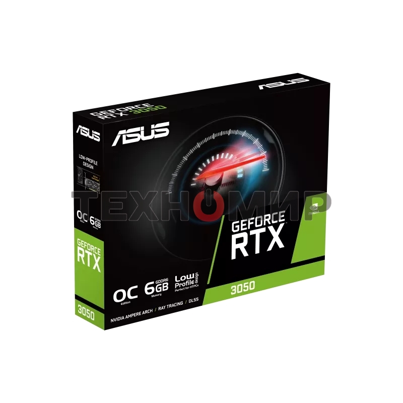 Видеокарта ASUS RTX 3050 6Gb RTX 3050-O6G-LP-BRK PCIE16 RTX 3050,DVI,HDMI,DP,6G,D6