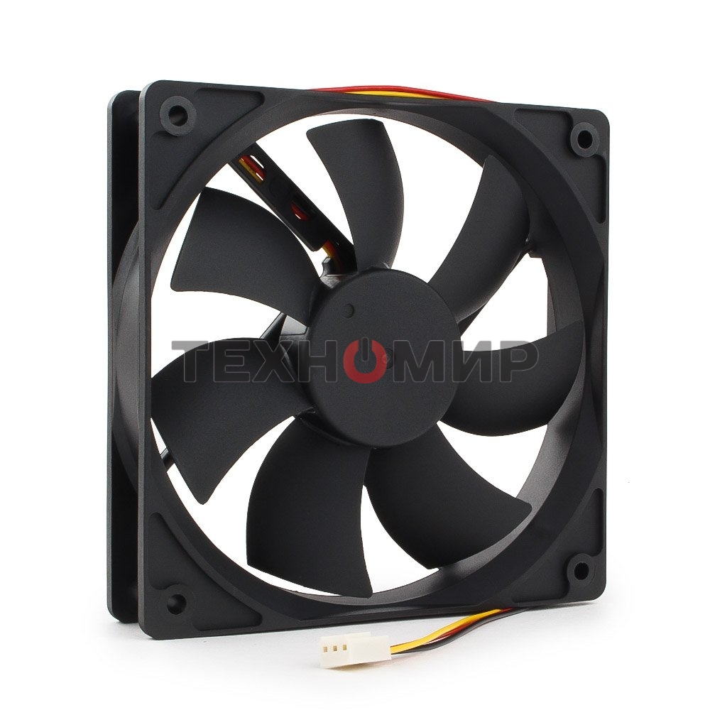 Вентилятор для корпуса Gembird черный, 120 мм, 2000 об/мин, 38 дБ, 3 pin