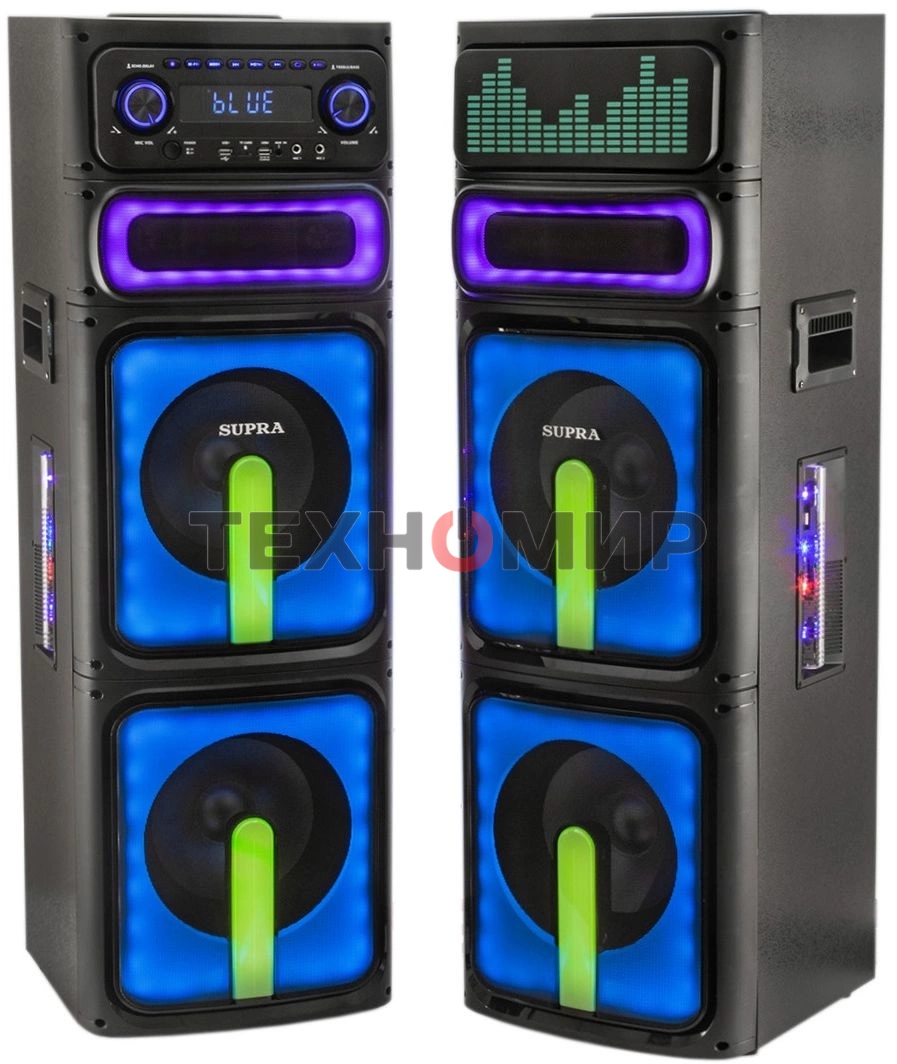 Минисистема Supra SMB-2050, 180Вт, FM USB BT SD, черный