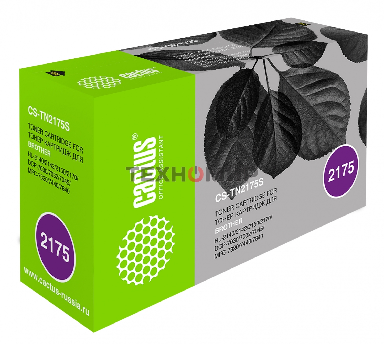 Картридж лазерный Cactus CS-TN2175S черный (2600 стр.) для Brother HL-2140/2150/2170
