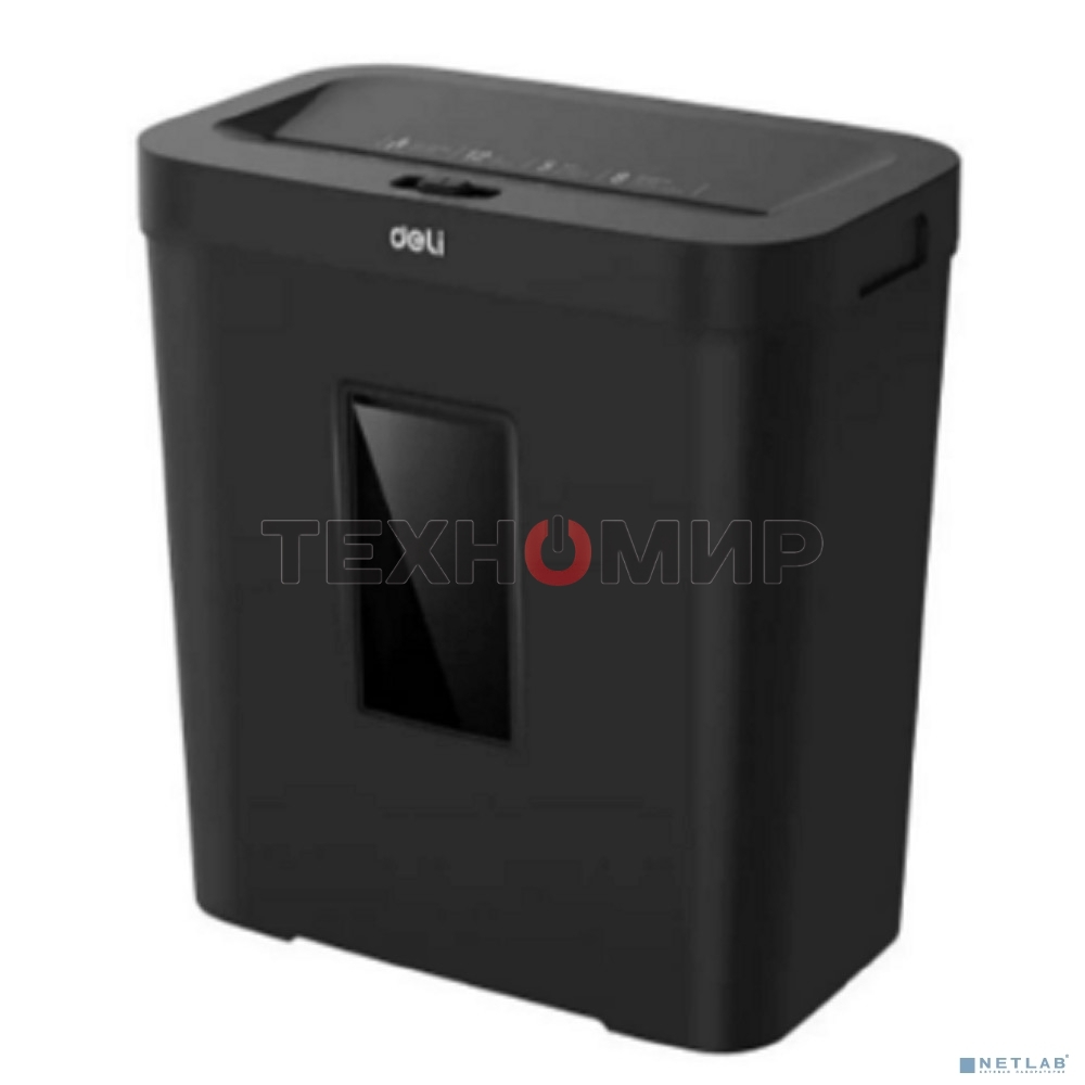 Шредер Deli ET022, черный, Р-4, 4х40, 8 Листов, 12л.