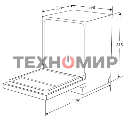 Встраиваемая посудомоечная машина Kuppersberg GSM 6073, серебристый, 59.8 см, 12 компл., 49 дБ, класс A++