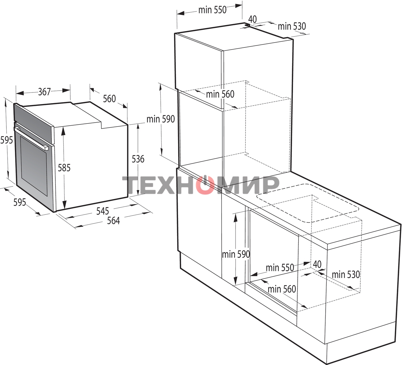 Духовой шкаф Электрический Gorenje BPSA6747A08BG черный