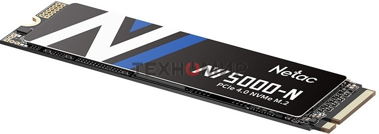 Накопитель SSD Netac NV5000 Pro, 500Gb, M.2 2280, PCIe 4.0 x4, NVMe, R/W 4800/2700, с радиатором