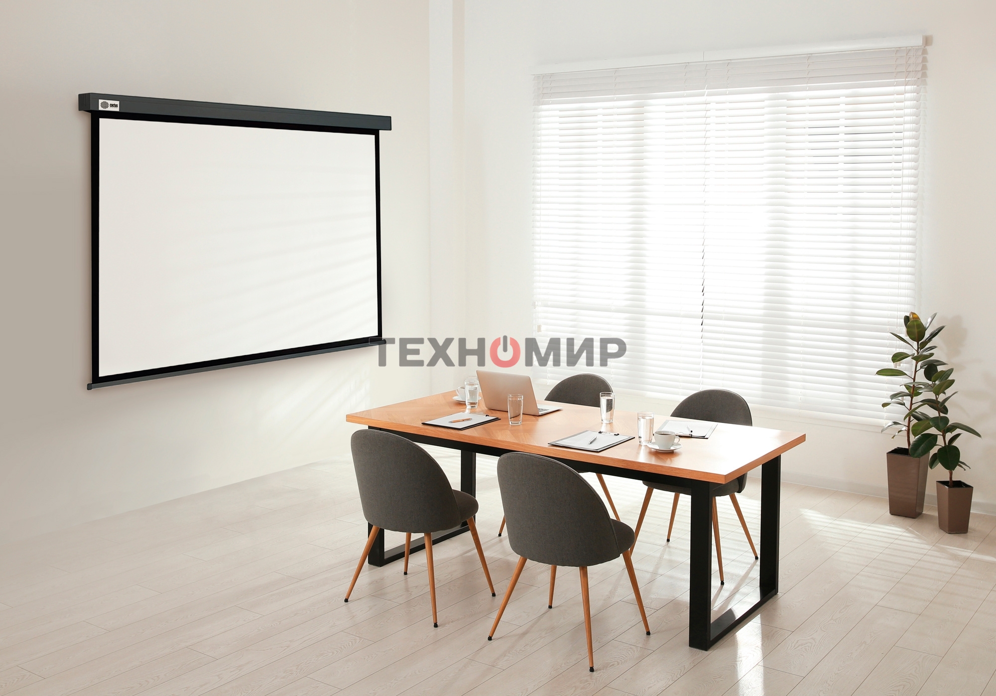 Экран Cactus 149.4x265.7см Wallscreen CS-PSW-149X265-SG 16:9 настенно-потолочный рулонный серый