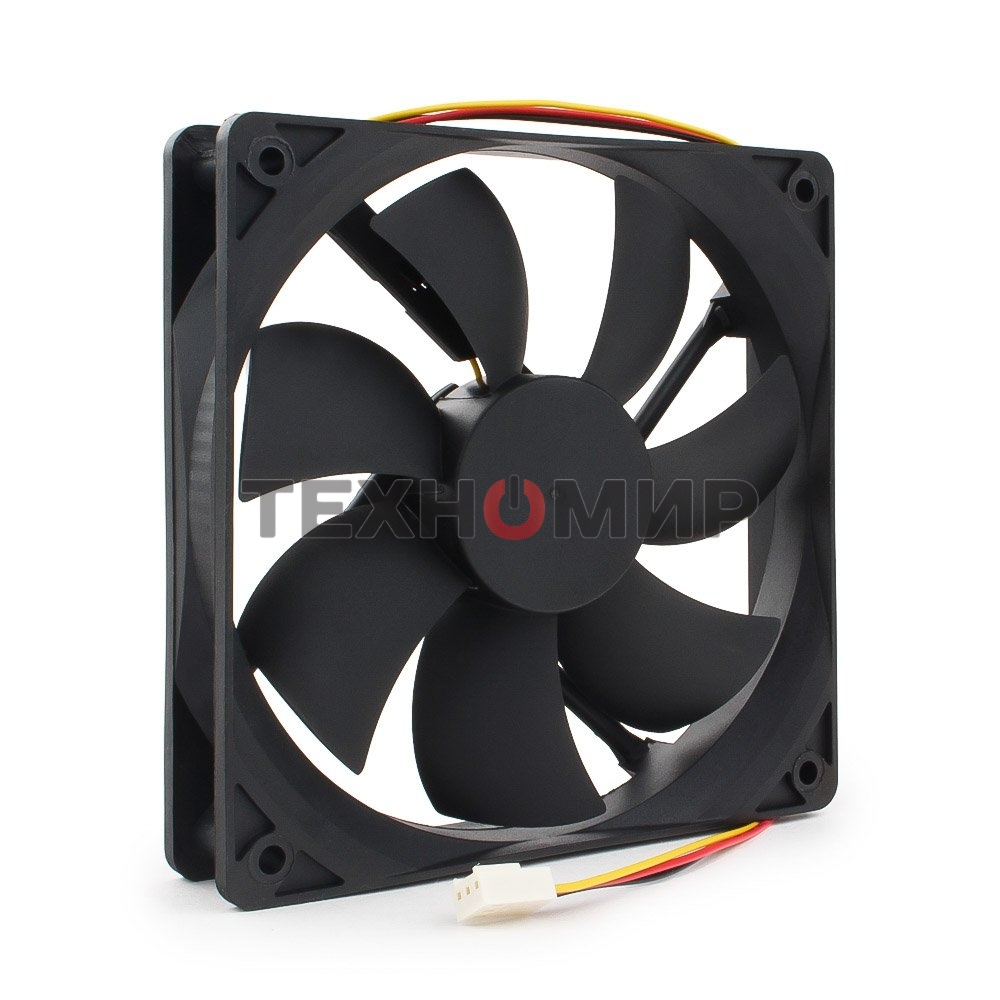 Вентилятор для корпуса Gembird черный, 120 мм, 2000 об/мин, 38 дБ, 3 pin