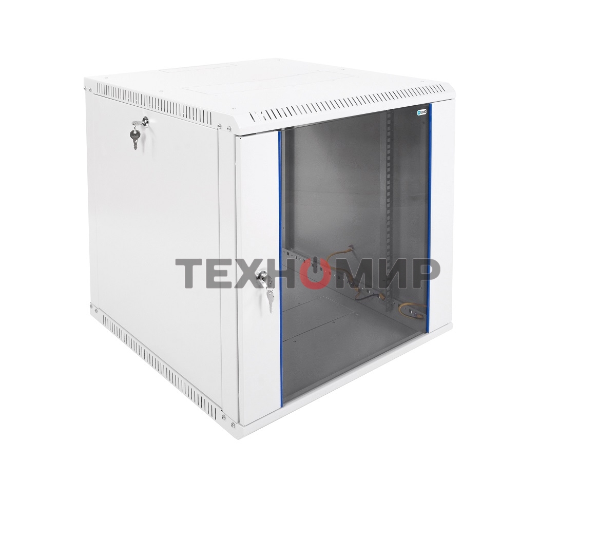 Шкаф телеком. настенный разборный 12U (600х650) дверь стекло (ШРН-Э-12.650)