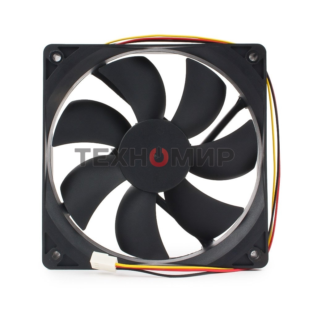 Вентилятор для корпуса Gembird черный, 120 мм, 2000 об/мин, 38 дБ, 3 pin