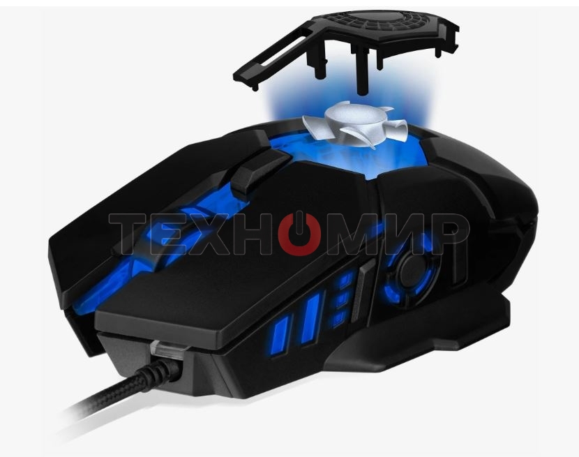 Мышь проводная SVEN RX-G880 черный, 7000 dpi, USB, кнопки - 7