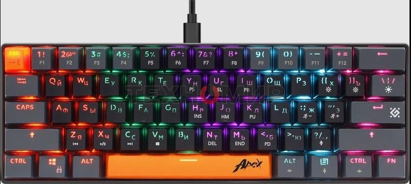 Клавиатура проводная Defender USB APEX GK-002 RU