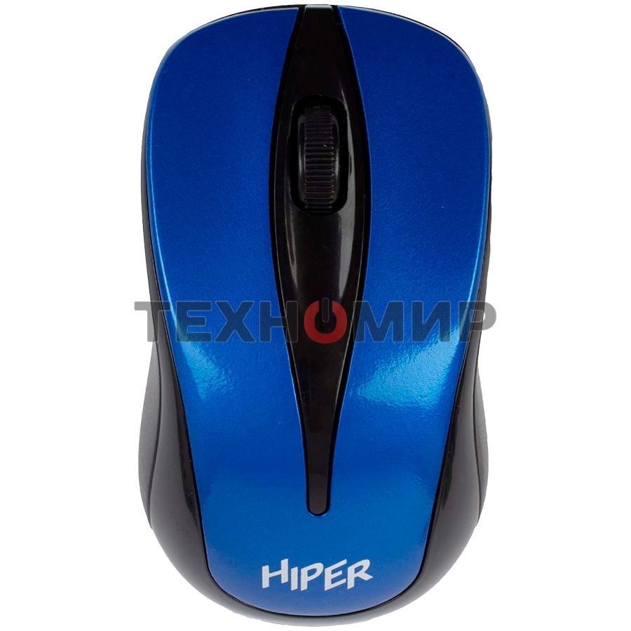 Мышь беспроводная HIPER HOMW-062 синий, 1000 dpi, радиоканал, USB, кнопки - 3