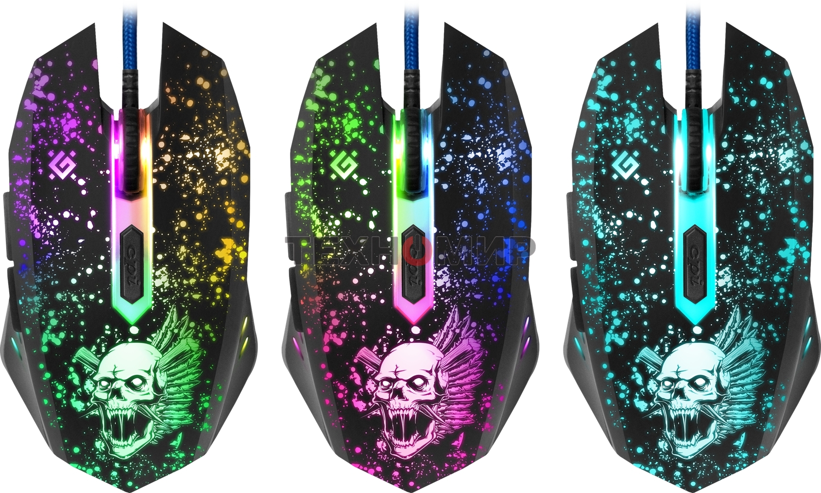 Комплект клавиатура+мышь Defender Tor MHP-127 проводной, USB, 3200 DPI, чёрный