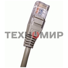 Патч-корд 2-х парный TWT UTP cat.5e, с заливными колпачками, 3.0 м, серый