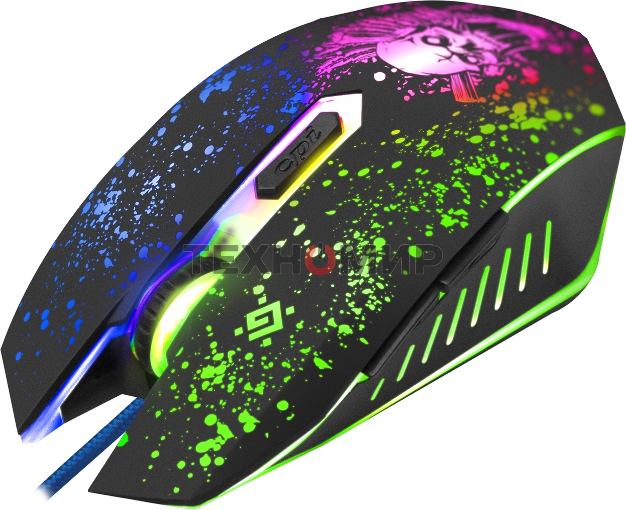 Комплект клавиатура+мышь Defender Tor MHP-127 проводной, USB, 3200 DPI, чёрный