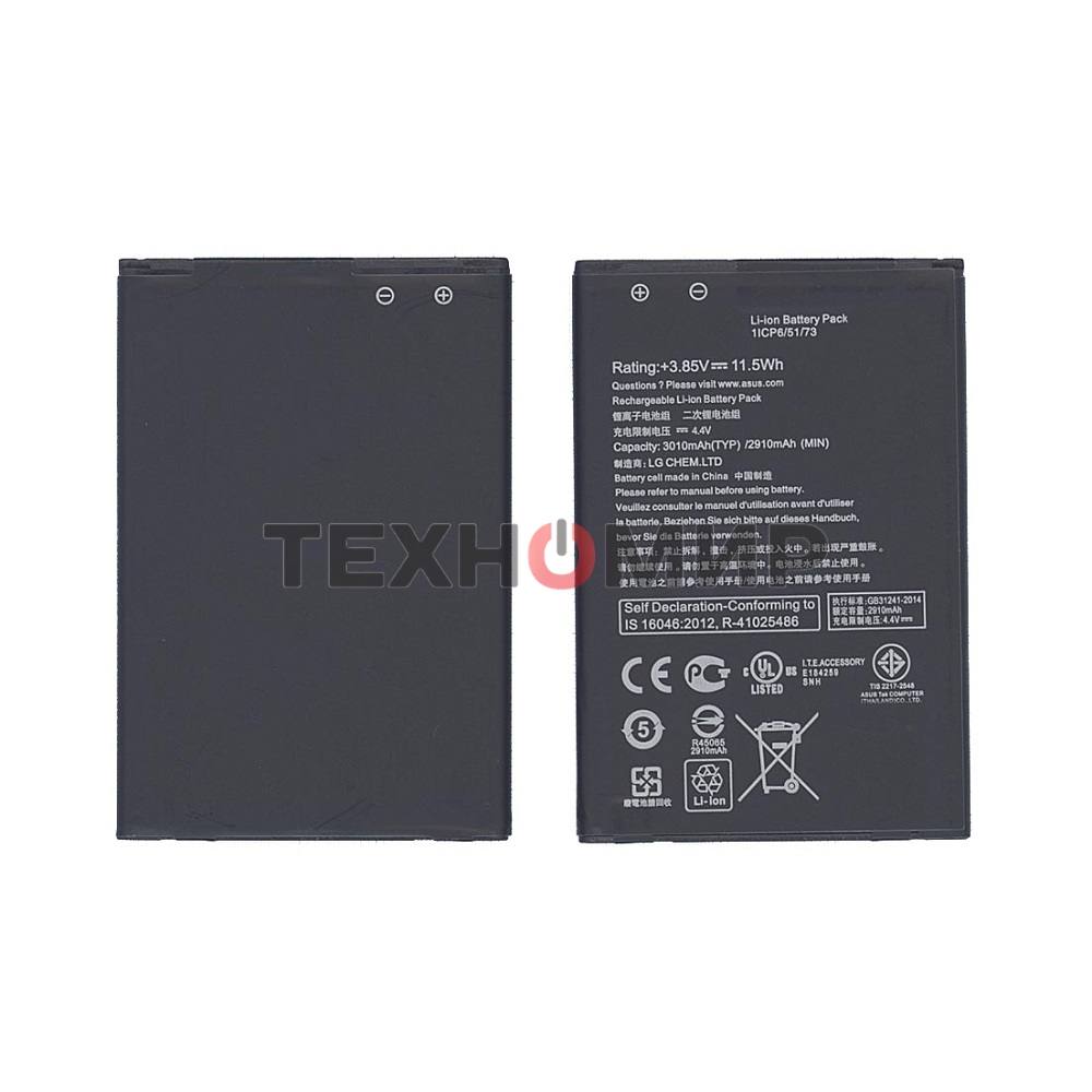 Аккумуляторная батарея B11Bj9c, B11P1510 для Asus Zenfone Go TV 3000mAh, 11.40Wh 3,8V