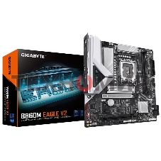 Материнская плата Gigabyte B860M EAGLE V2, LGA1851, Intel B860, 2xDDR5, 4xSATA, 2xM.2, 1xPCIe 5.0 x16, 1xPCIe 4.0 x4, 1xDP, 1xHDMI, 1x2.5Gb LAN, 3xUSB-A 5Gbps, 7xUSB-A 2.0, 1xUSB-C 5Gbps, 3x3.5 мм, 7.1, mATX