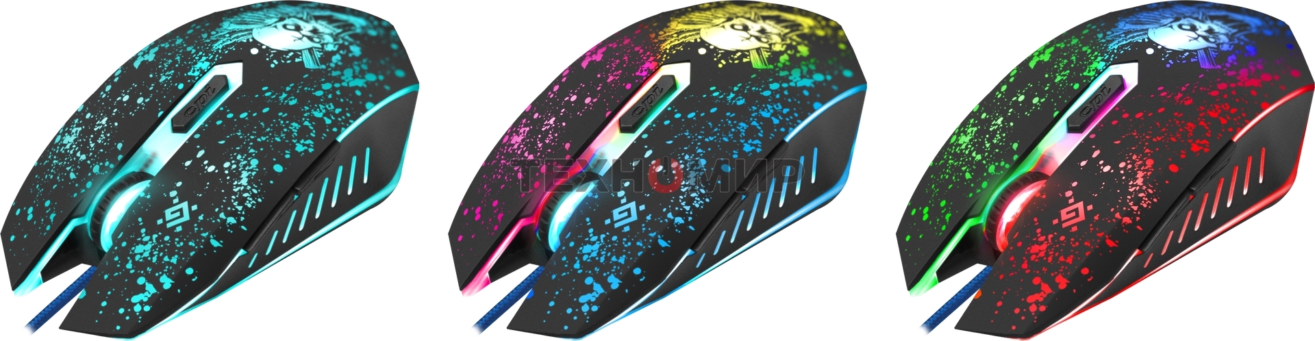 Комплект клавиатура+мышь Defender Tor MHP-127 проводной, USB, 3200 DPI, чёрный