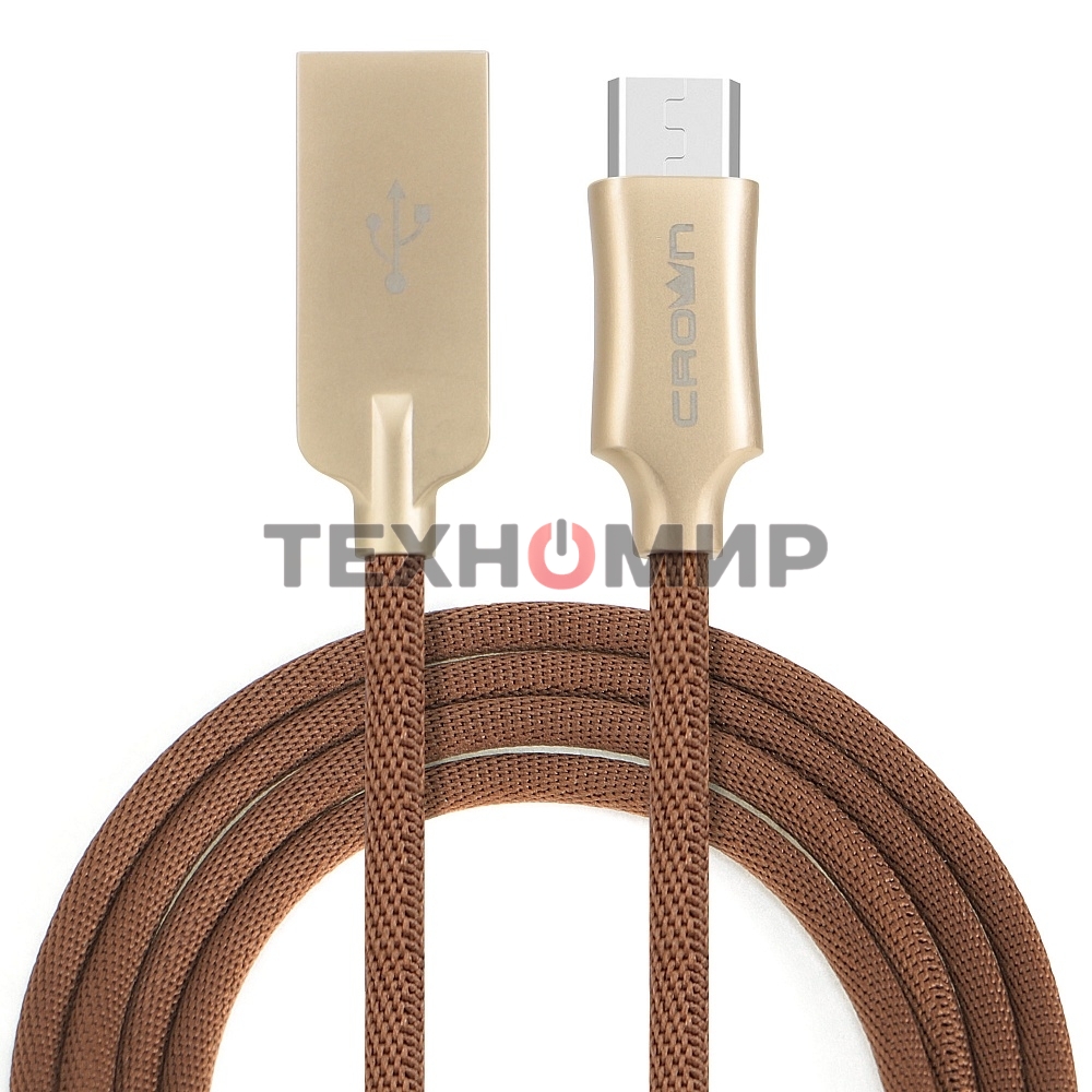 Кабель Crown USB - microUSB CMCU-3132M brown