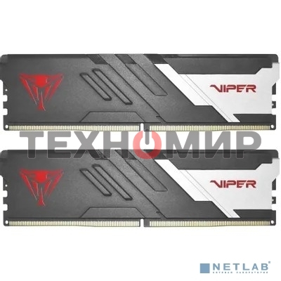 Оперативная память Patriot Viper Venom, DDR5, 64GB (2x32GB), 6400MHz, CL32, DIMM, с радиатором, черный