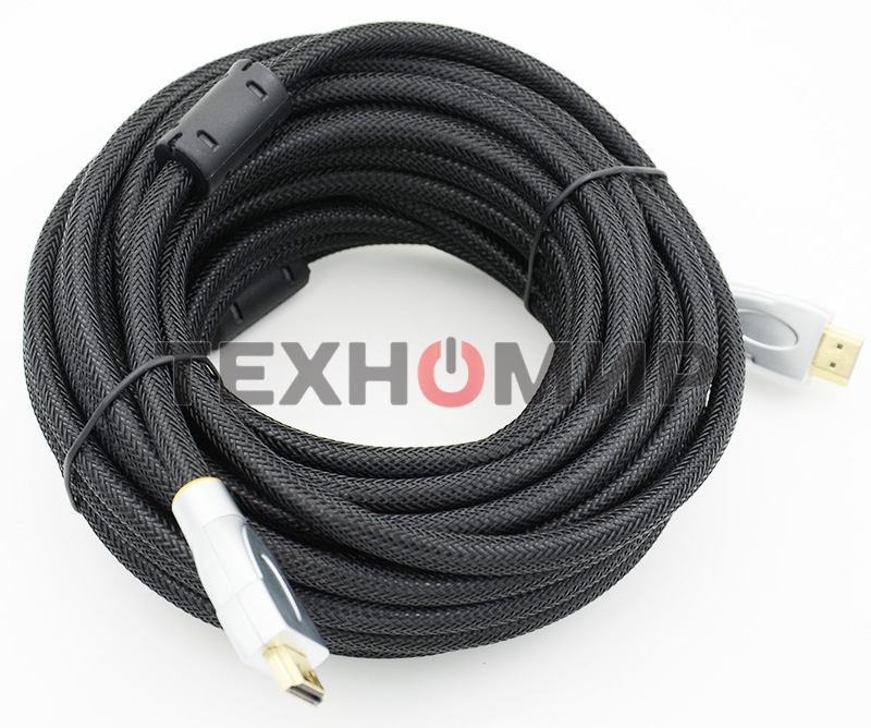 Кабель аудио-видео Behpex HDMI (m)/HDMI (m) 10м. феррит.кольца позолоченные контакты черный