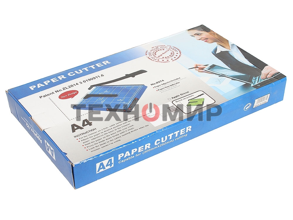 Резак сабельный ГЕЛЕОС РС A4-1 Резак сабельный ГЕЛЕОС РС A4-1, А4, 11-12 листов (70г/м2), прижим механич. корпус металл