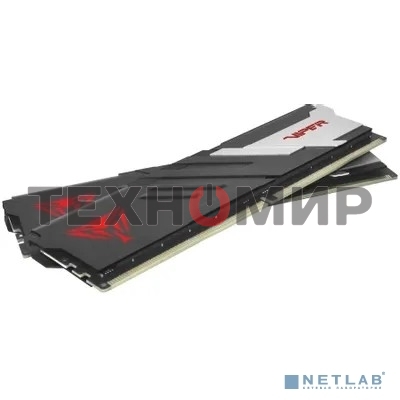 Оперативная память Patriot Viper Venom, DDR5, 64GB (2x32GB), 6400MHz, CL32, DIMM, с радиатором, черный