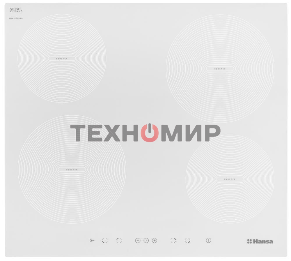 Индукционная варочная панель Hansa BHIW68308 белый