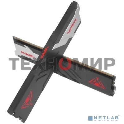 Оперативная память Patriot Viper Venom, DDR5, 64GB (2x32GB), 6400MHz, CL32, DIMM, с радиатором, черный