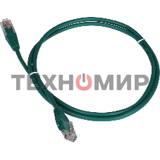 Патч-корд LANMASTER TWT UTP cat.5e, с заливными колпачками, 15.0 м, зеленый