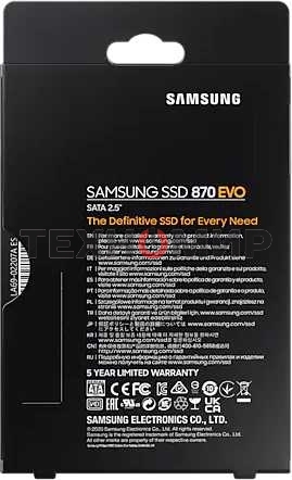 Накопитель SSD Samsung 870 EVO, 500Gb, SATA III, 2.5