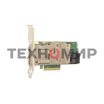 Контроллер LSI HBA 9460-8i SGL, 8-port int., 12Gb/s, SAS/SATA/PCIe (NVMe), RAID 0/1/5/6/10/50/60, Cache 2Gb DDR4, PCIe 3.1