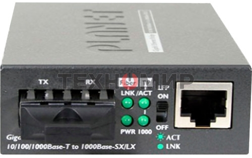 Медиаконвертер PLANET Technology FT-802 10/100Base-TX to 100Base-FX (SC) Bridge Media Converter, LFPT Supported