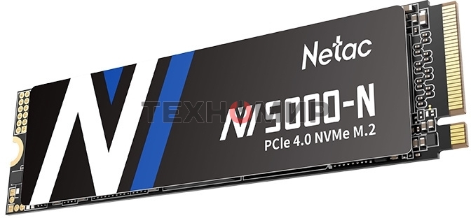 Накопитель SSD Netac NV5000 Pro, 500Gb, M.2 2280, PCIe 4.0 x4, NVMe, R/W 4800/2700, с радиатором