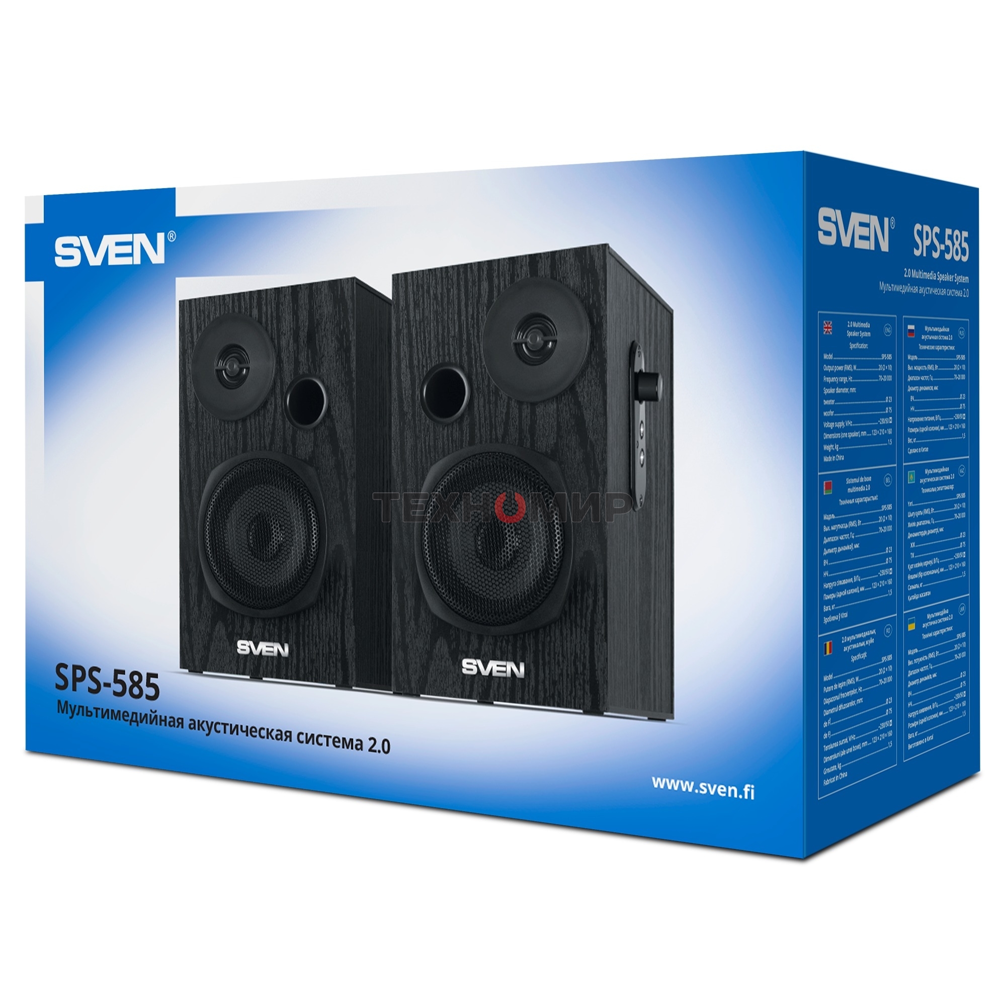 Акустическая система SVEN АС SPS-585, черный (20 Вт)