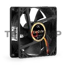 Вентилятор для корпуса ExeGate EX08020S3P-24 черный, 80 мм, 3900 об/мин, 41.2 дБ, 3 pin