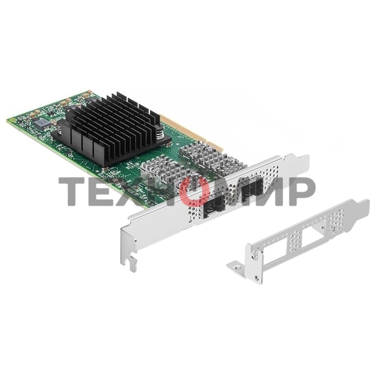 Сетевая карта ConnectX-4 Lx EN network interface card, 25GbE dual-port SFP28, PCIe3.0 x8, tall bracket, SR-IOV, TCP/UDP, MPLS, VxLAN, NVGRE, GENEVE, iSER, NFS RDMA, SMB Direct, ROHS R6