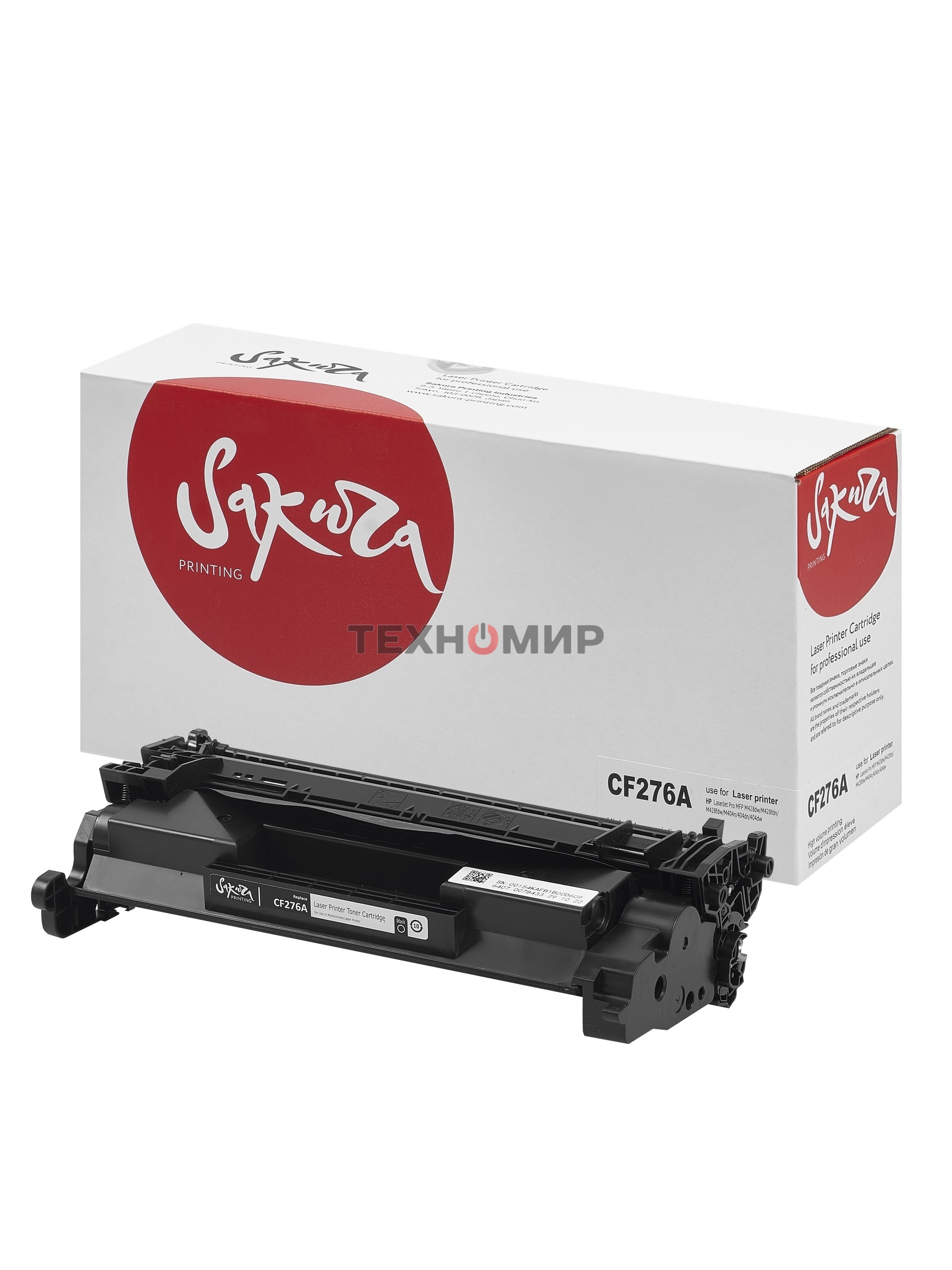Картридж лазерный Sakura CF276A (76A) для HP, черный, 3000 к.
