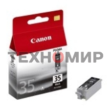 Картридж струйный Canon PGI-35Bk (1509B001) черный (9.30 мл, 200 стр.) для Canon PIXMA iP100, iP110