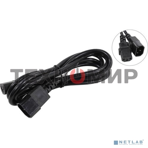 Кабель монитор-компьютер (UPS->уст-во) ExeGate Special EC-1,8S (С13->С14) 3x0.75, CCA, 1.8м