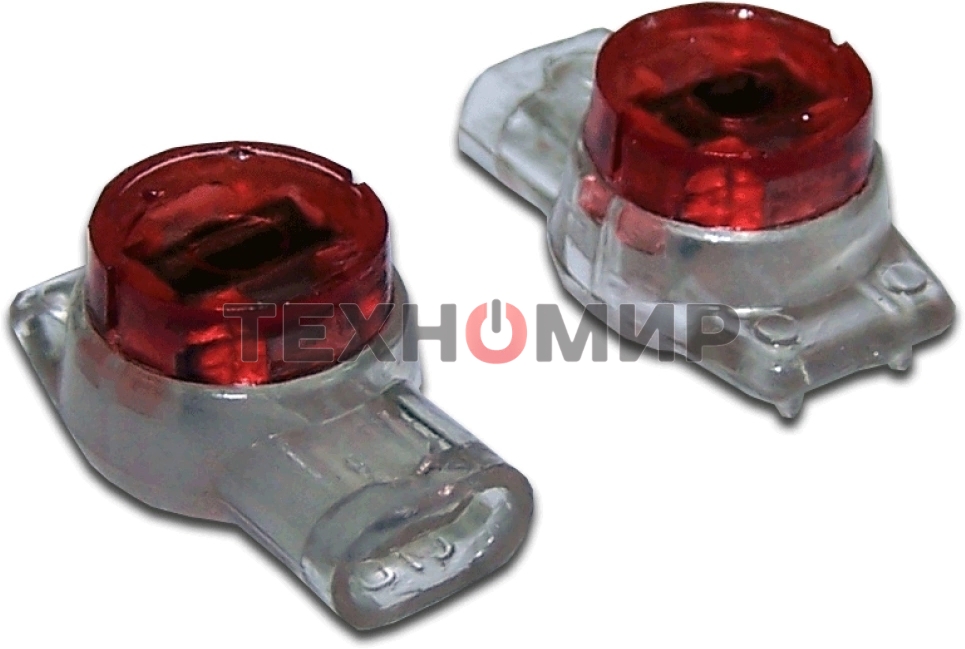 Соединитель проводов 0.4-0.9 мм, изолированный (скотчлок), разветвительное соединение, гель, 100 шт.