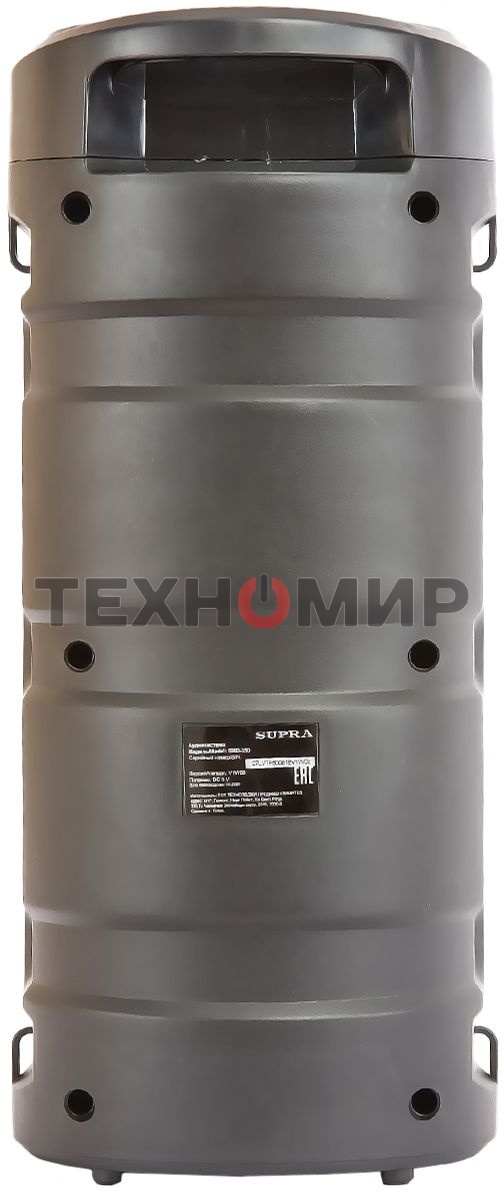 Акустическая система SUPRA SMB-330, 20Вт, с караоке, Bluetooth, FM, USB, черный