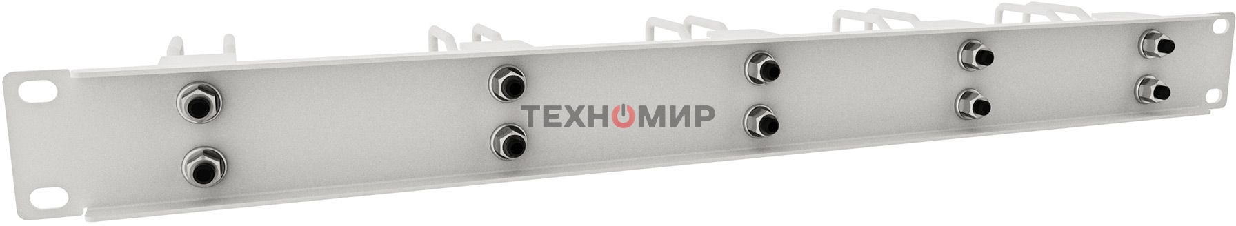 Кабельный органайзер Горизонтальный NTSS NTSS-HORG-1U-5(85) односторонний кольца 1U шир.:19