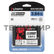 Накопитель SSD Kingston SSD DC600M, 3840Gb, SATA III, 2.5