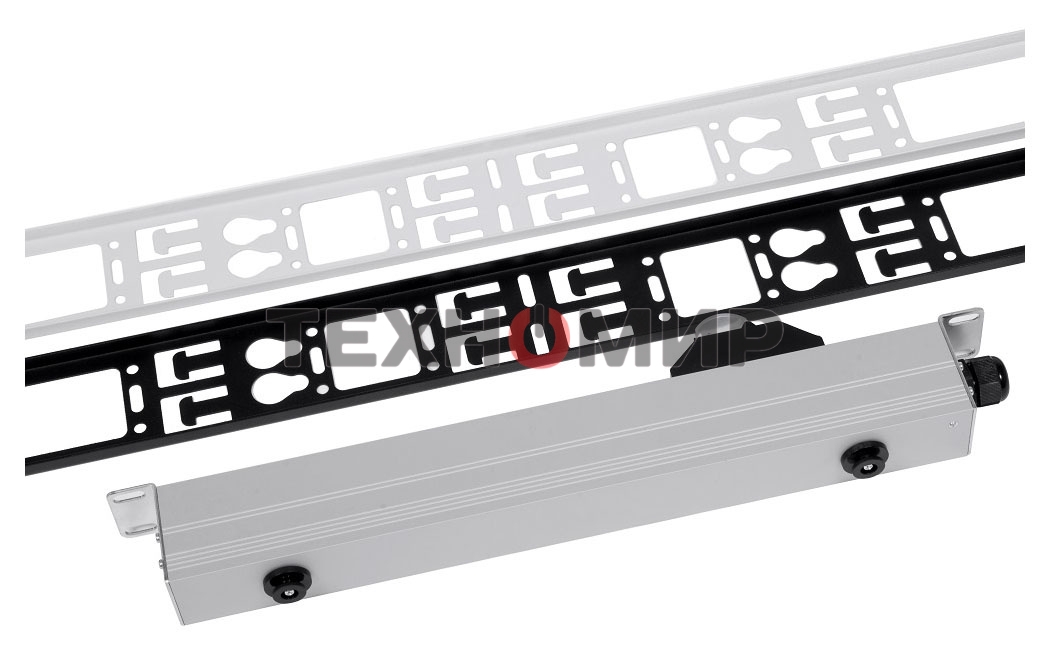 Вертикальный кабельный органайзер ЦМО в шкаф, ширина 75 мм 42U, черный (ВКО-М-42.75-9005)