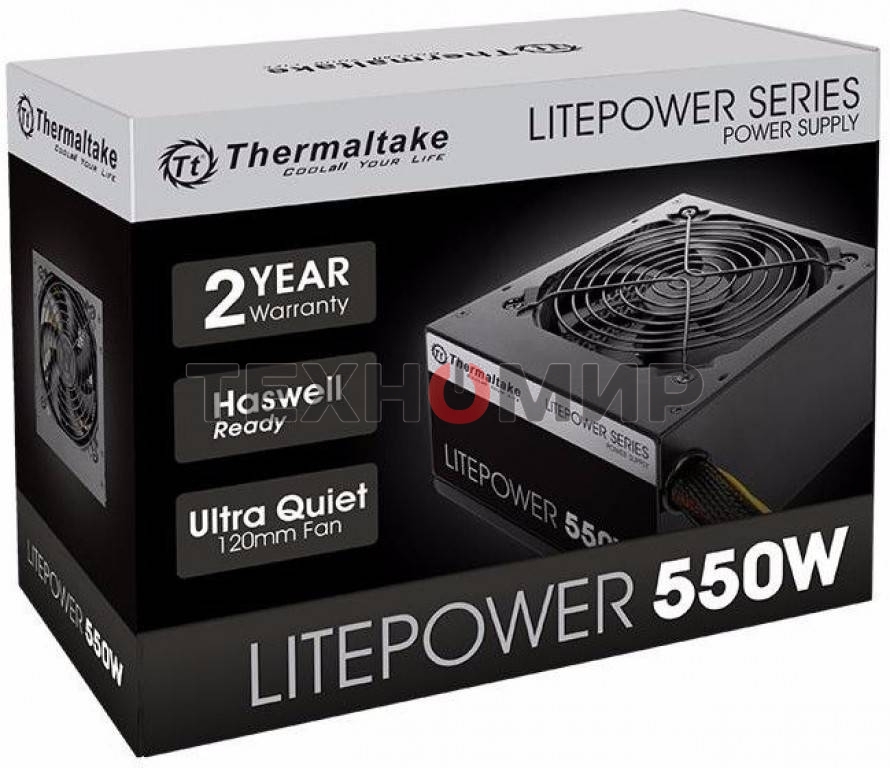 Блок питания Thermaltake PS-LTP-0550NPCNEU-2, 550Вт, 120мм, черный